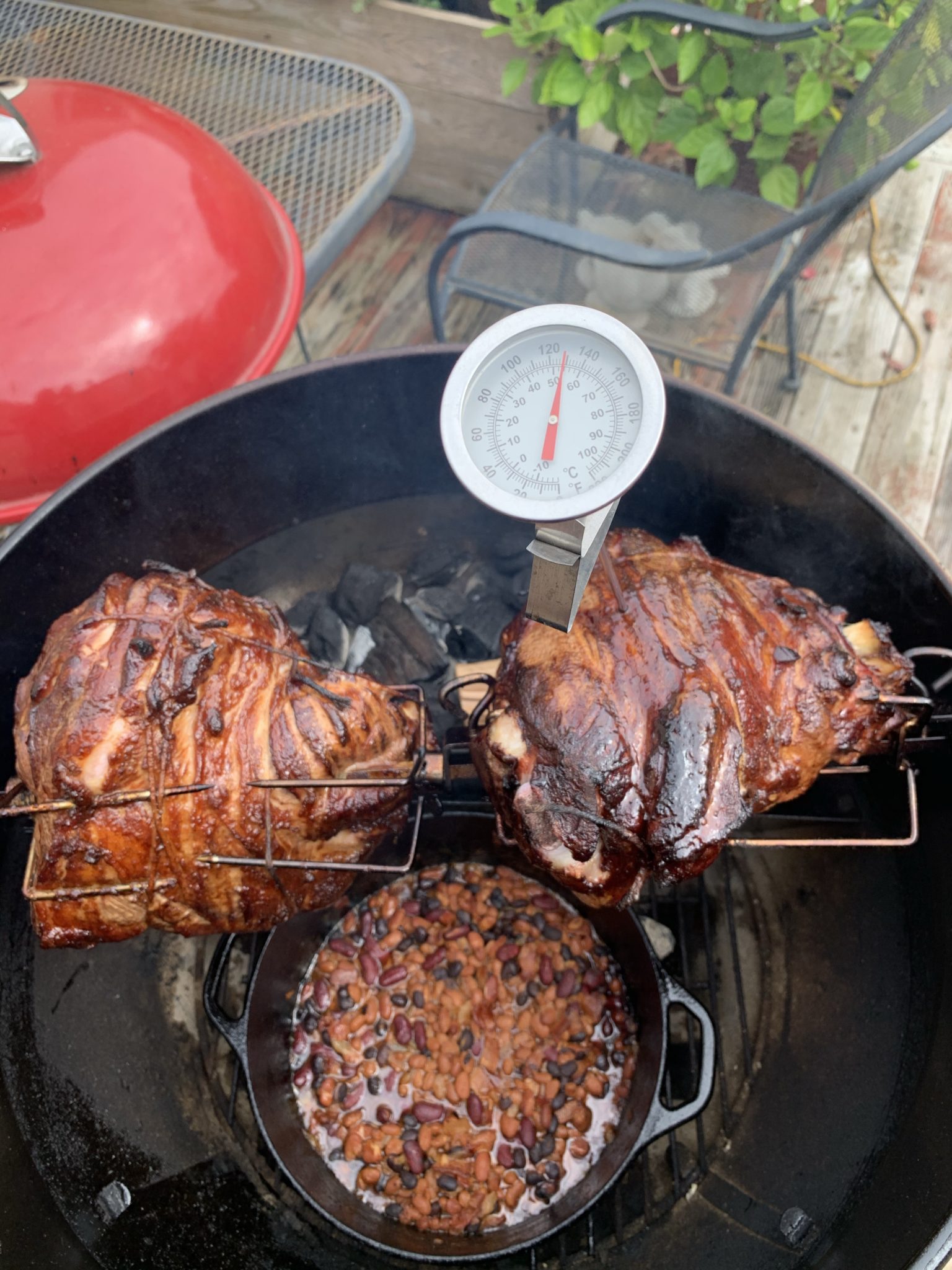 Rotisserie Pulled Pork on a Webber Kettle Grill Ramblings for the Gadget and Tech Obsessed